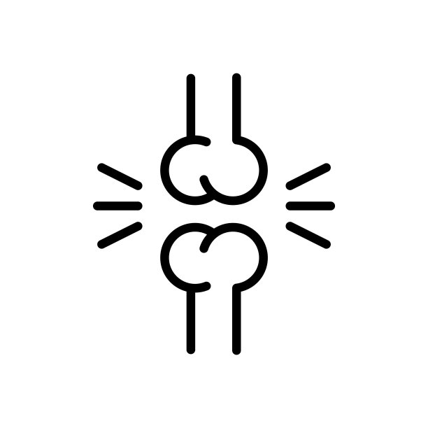 关节炎图标，人体关节线图标图片下载