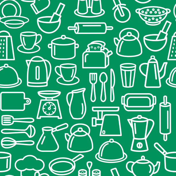 厨具图案炊具套装厨具图片下载