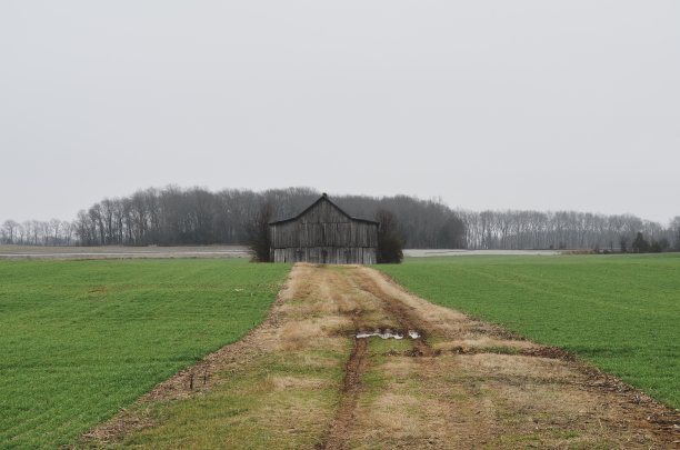 风化旧谷仓图片下载