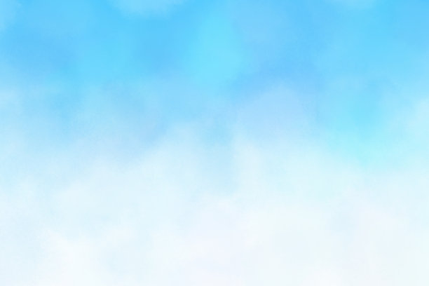 粉彩夏季蓝天抽象或自然水彩颜料背景图片下载