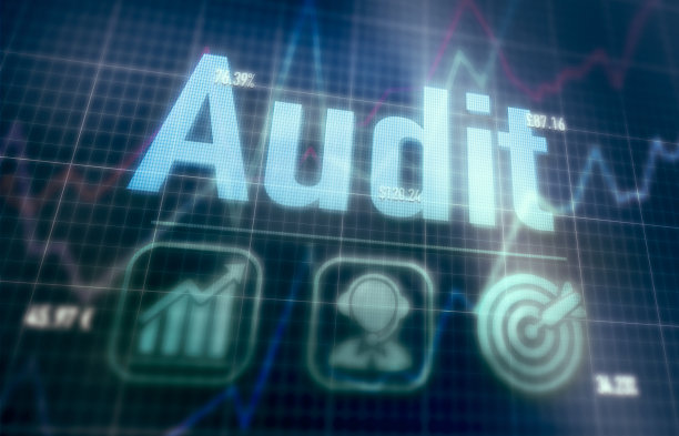 审计概念在计算机上显示。图片下载