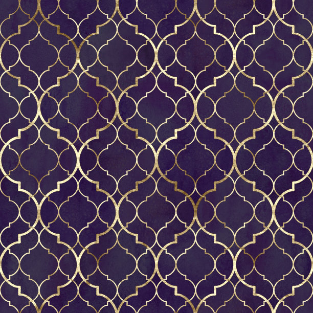 水彩抽象几何无缝图案。阿拉伯的瓷砖。万花筒效果。水彩复古马赛克纹理图片下载