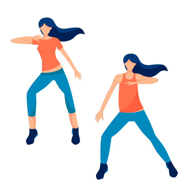 一对女孩在跳舞图片下载