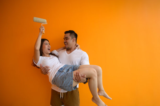 夫妻在建筑技师的概念图片下载