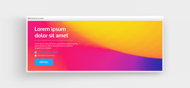 网站或手机应用登陆页面。具有动态效果的抽象背景。现代模式。矢量插图设计。图片下载