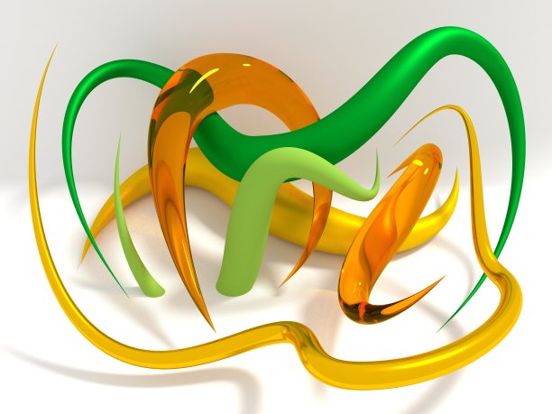 色彩斑斓的有机形状图片下载