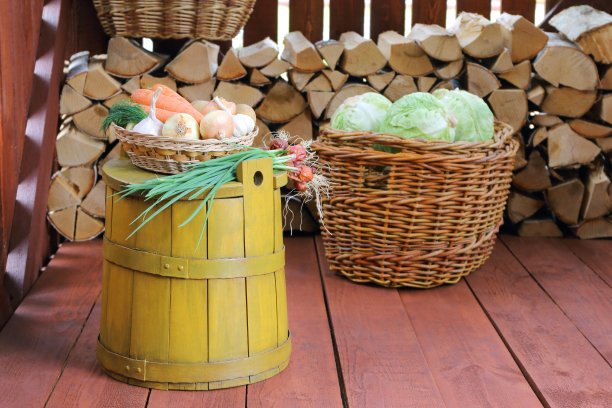 棚里有新鲜蔬菜。图片下载