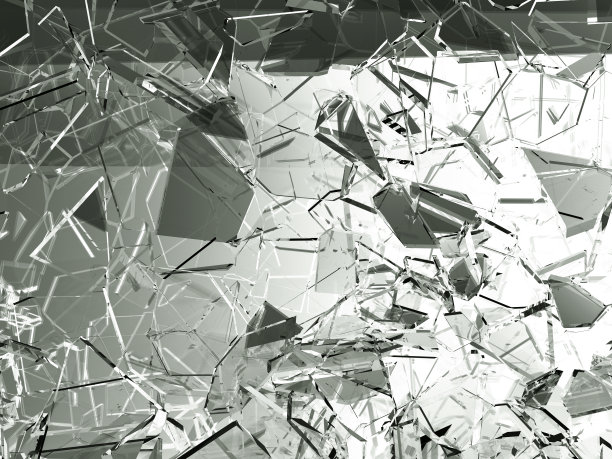 玻璃碎片破碎或破裂图片下载
