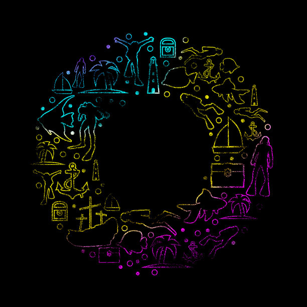 旅游和假期插图图片下载