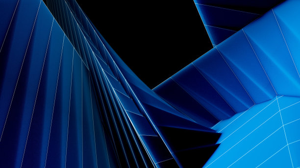 3 d网络空间的概念。抽象的对象。图片下载