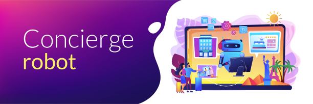 智能酒店行业概念横幅标题图片下载