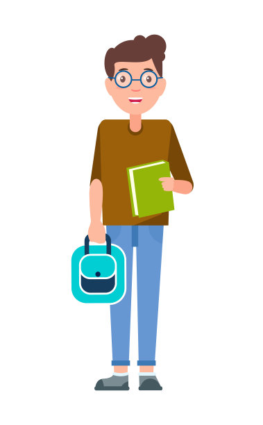 戴眼镜的大一男生图片下载