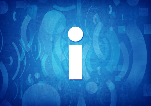 信息图标青蓝背景图片下载