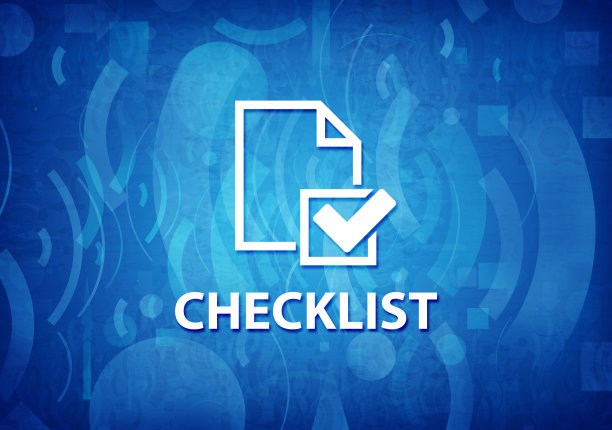 检查表蓝绿色背景图片下载