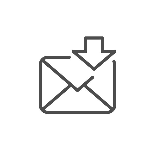 收件箱邮件线性轮廓图标图片下载