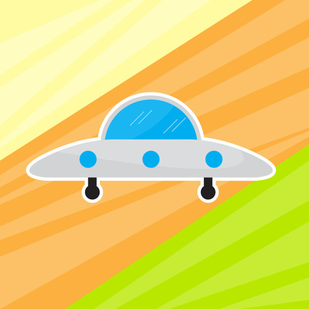 孤立可爱的宇宙飞船玩具图片下载