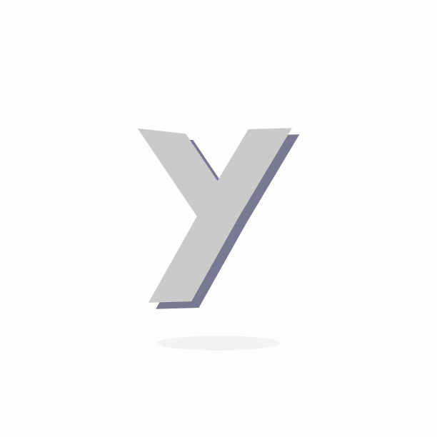 矢量标志字母Y石头石头图片下载