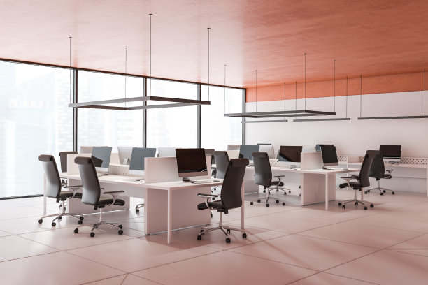 阁楼橙色天花板办公室角落图片下载