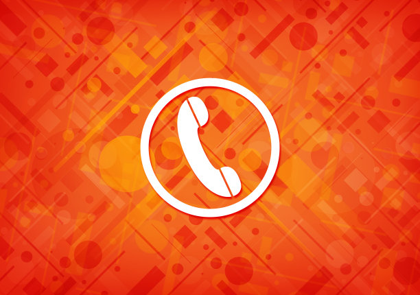 手机图标橙色背景图片下载