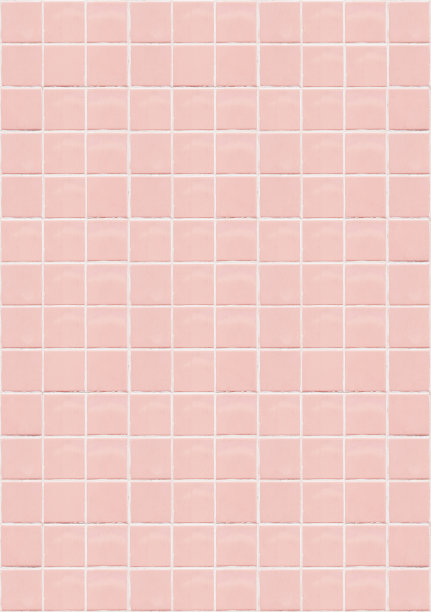 粉色陶瓷方形马赛克瓷砖纹理背景。粉红色的浴室墙面瓷砖。垂直的照片。图片下载