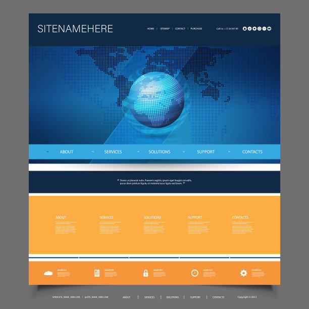 一页网站模板图片下载