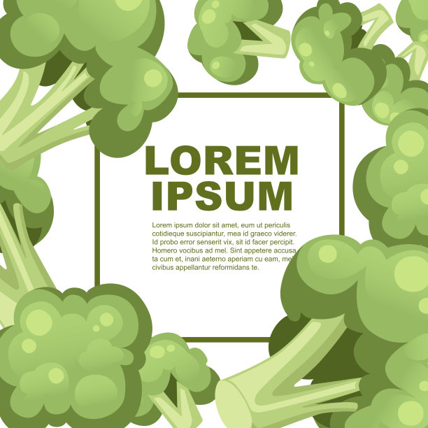 花椰菜卷心菜图标设置。收集蔬菜花椰菜。健康的有机食品。广告传单或贺卡设计。平面向量插图图片下载