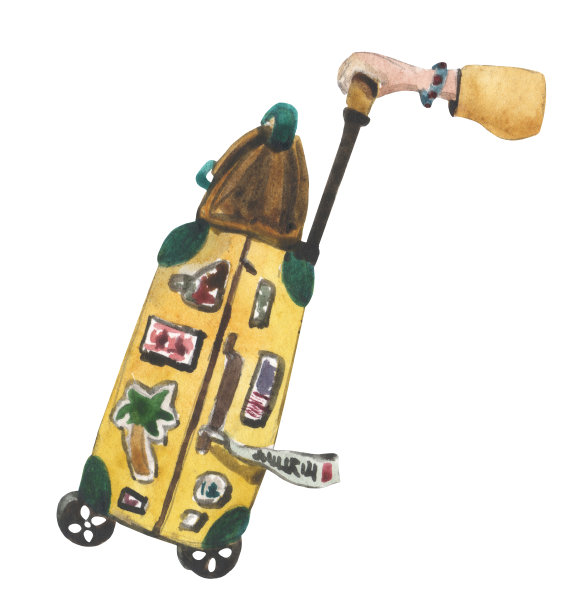 关于旅游的水彩画图片下载