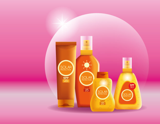 夏季防晒瓶产品图片下载