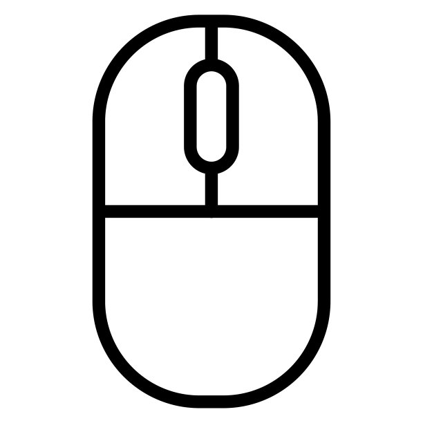 鼠标图标，矢量插图，用户界面轮廓图片下载