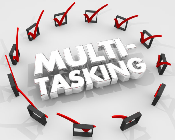 多任务工作许多工作项目一次3d插图图片下载