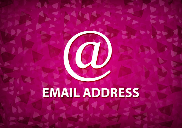 电子邮件地址粉色背景图片下载