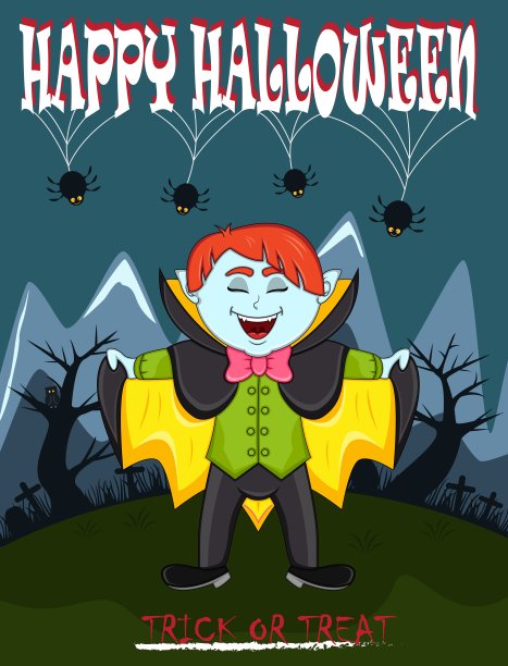 吸血鬼万圣节快乐的背景图片下载