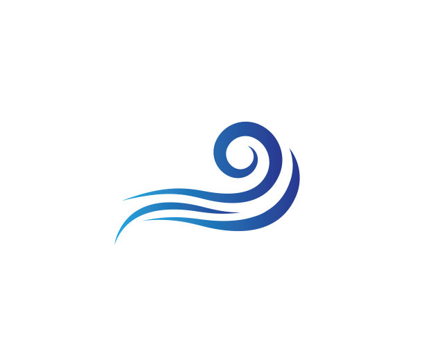 波浪符号矢量图标设计图片下载