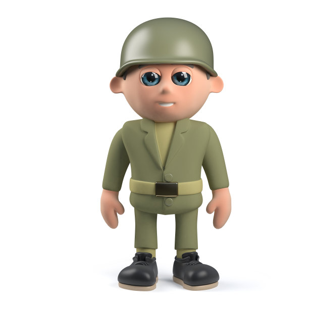 3陆军士兵立正图片下载