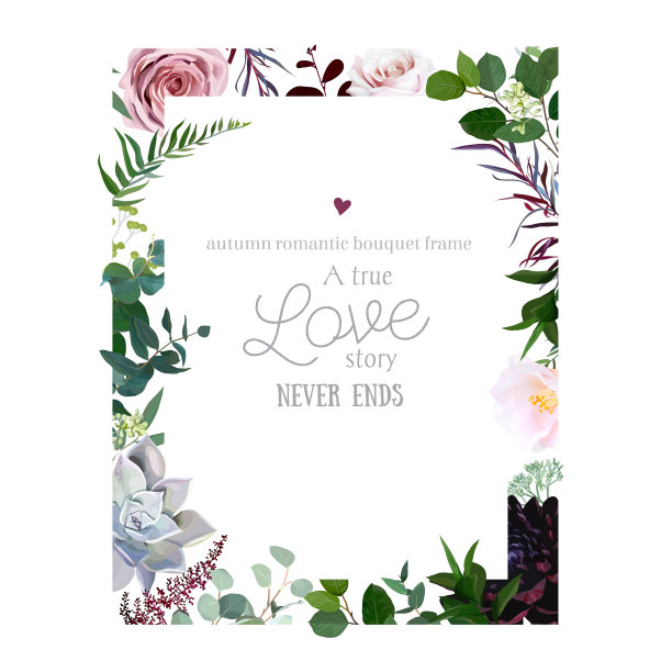 花的时尚背景。剪纸框架图片下载