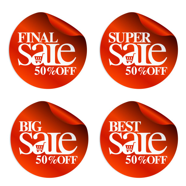 红色销售贴纸，超级，大，最好的50%购物车图片下载