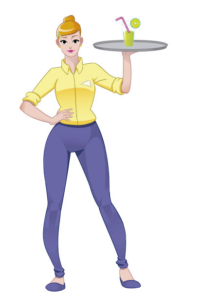 女服务员图片下载