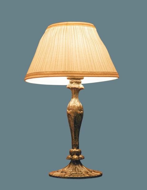 复古的落地灯。图片下载