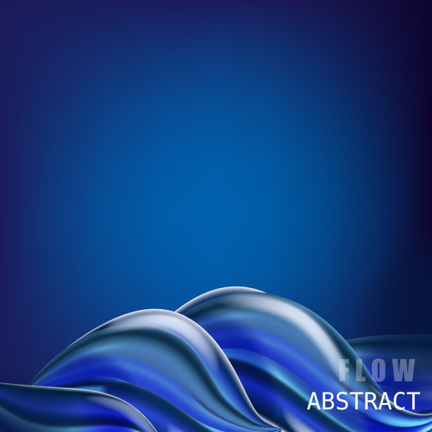 新潮抽象彩色流海报，横幅，模板。蓝色波浪液体形状。现代流体梯度形状组成。未来设计为您的设计项目。背景矢量图图片下载