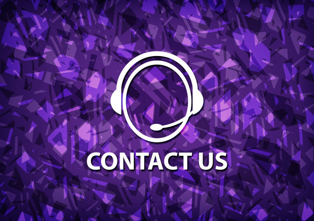 联系我们(客服图标)紫色背景图片下载