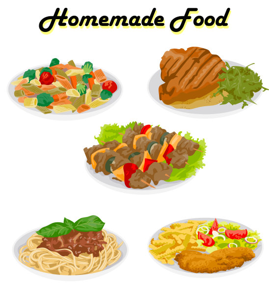 快餐菜单丰富多彩图片下载