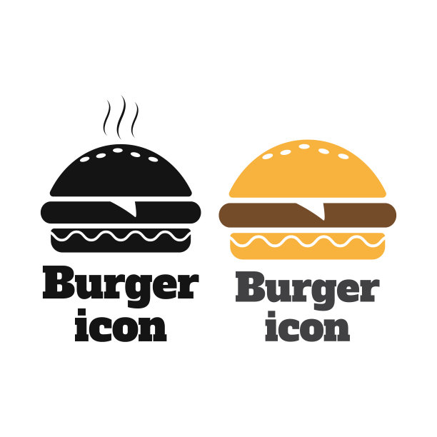 快餐汉堡图标。汉堡图标矢量。汉堡符号或符号图片下载