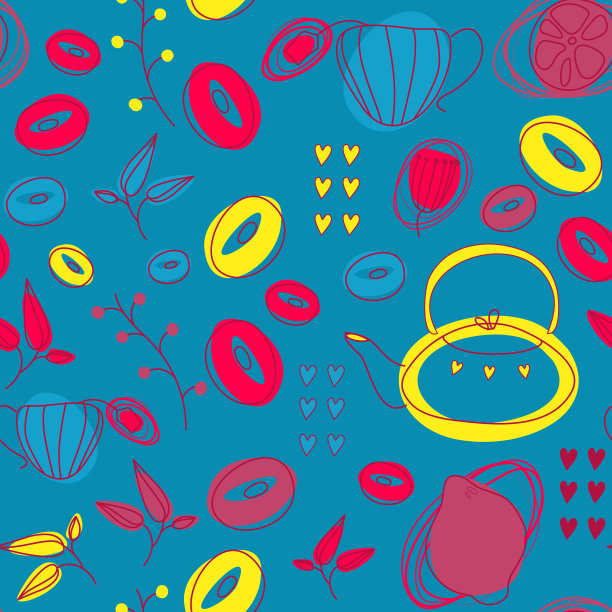 厨房图案无缝设计图形图片下载