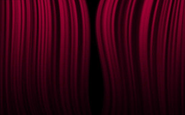 红色舞台剧院幕背景与复制空间图片下载