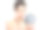 美丽年轻的黑发女人触摸脸和看着镜子孤立的白色图片下载