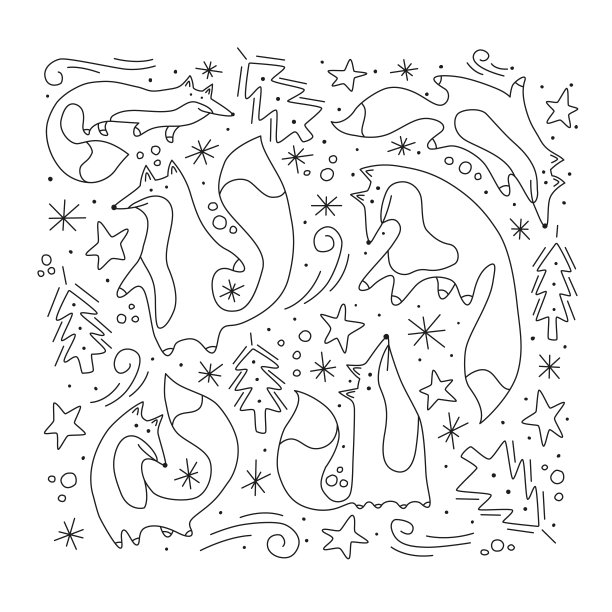 设置可爱的卡通狐狸图片下载