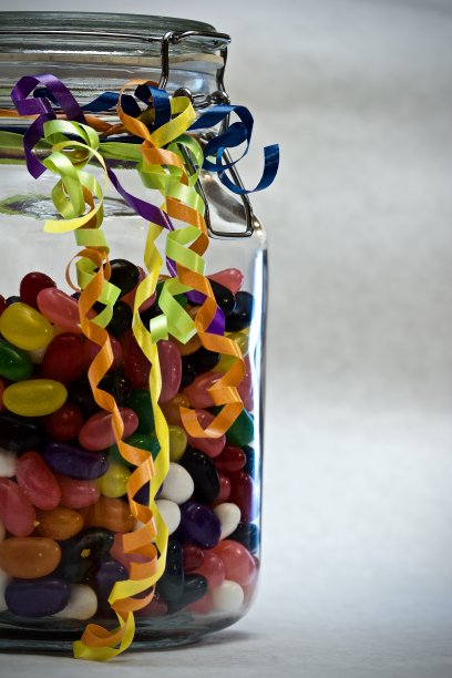 带丝带的软糖罐图片下载