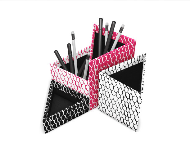 几何图案笔筒图片下载