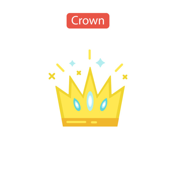 皇冠图标孤立在白色背景。图片下载