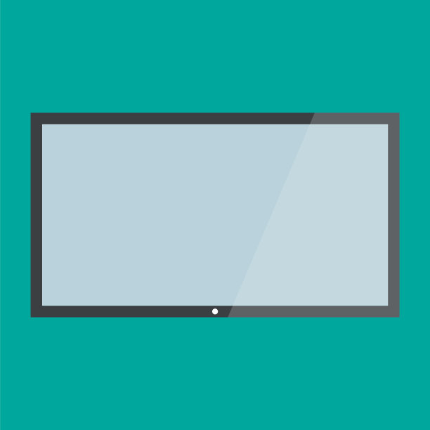 向量高清电视。液晶电视显示屏图片下载